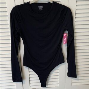 NWT Pumex Black Long Sleeve Bodysuit